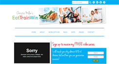 Desktop Screenshot of eattrainwin.com